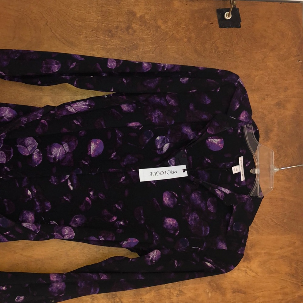 🌸Prologue floral long sleeve collared shirt dress - Picture 2 of 4